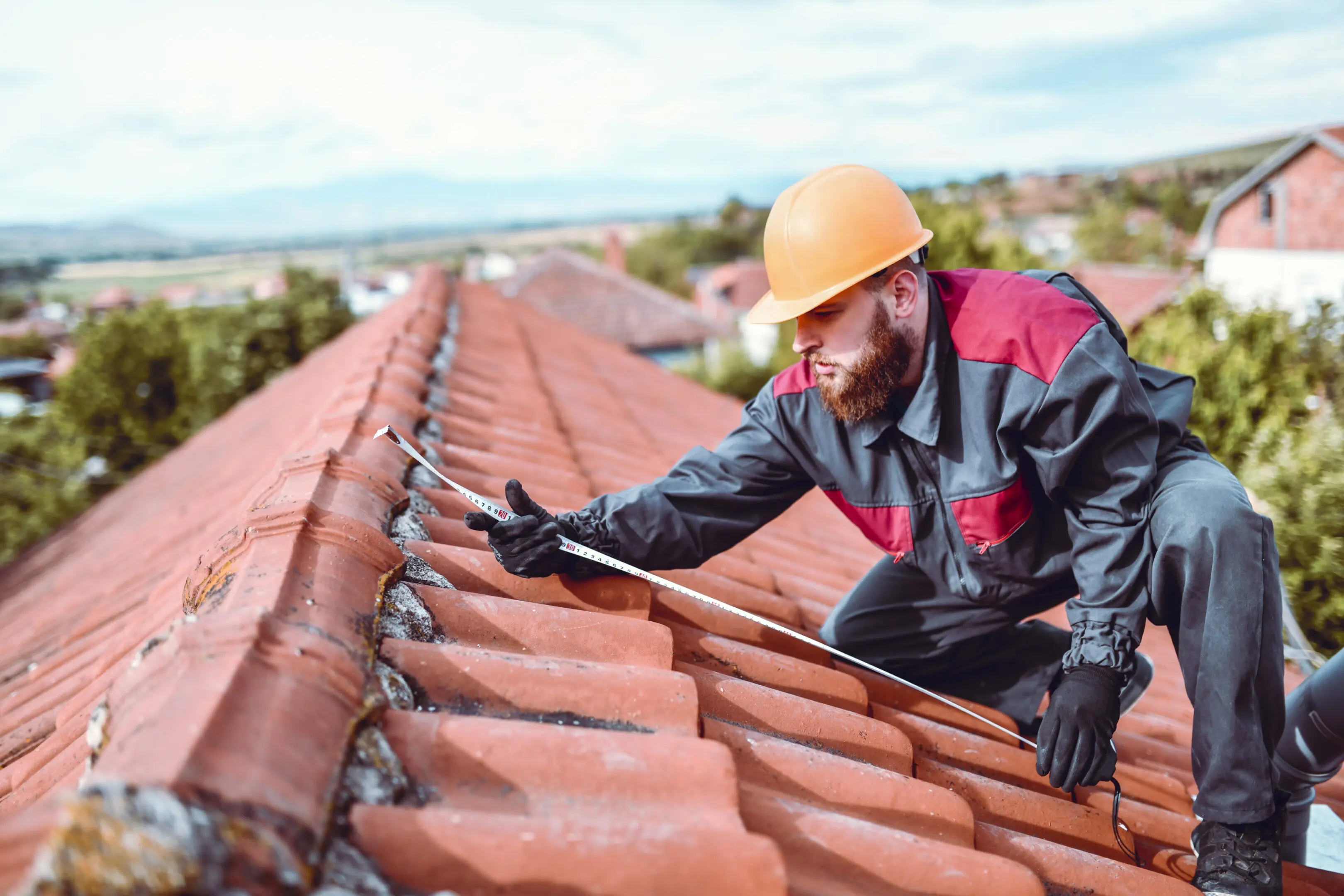 Man conducting an OSHA 1910.27 annual inspection.