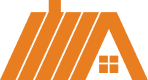 Minimalist orange roof and chimney design